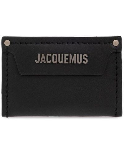 Jacquemus Leather Rectangular Cardholder - Black