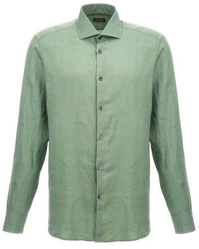 Zegna Linen Shirt - Green