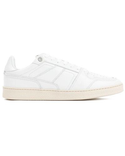 Ami Paris Rounded Lace-up Sneakers - White