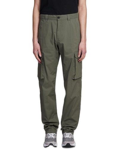 Aspesi Straight-leg Cargo Trousers - Green
