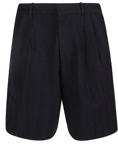 Missoni Zigzag Pattern Concealed Shorts - Blue