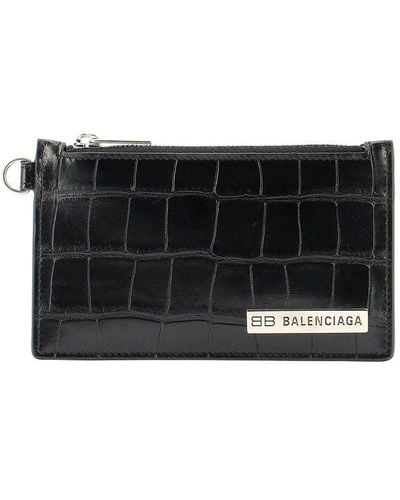 Balenciaga Lace Wallet - Black