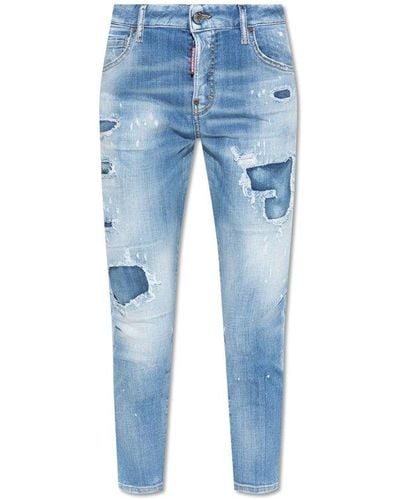 DSquared² 'cool Girl Cropped' Jeans, - Blue