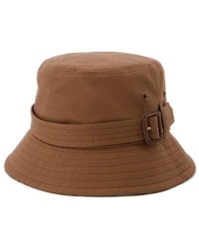 Burberry New Heritage Baseball Cap In Cotton - Brown