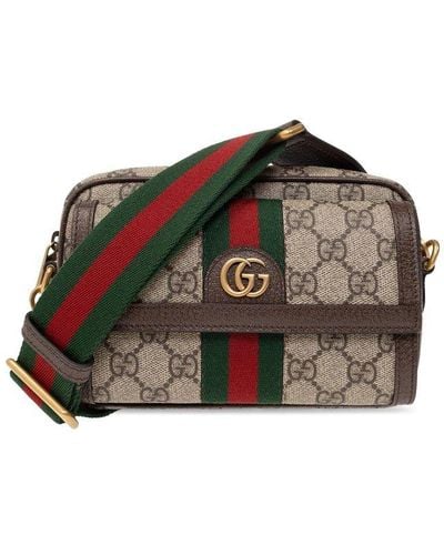 Gucci Ophidia GG Mini Belt Bag - Brown