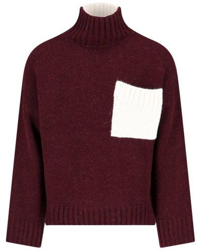 JW Anderson 'colorblock' Sweater - Purple