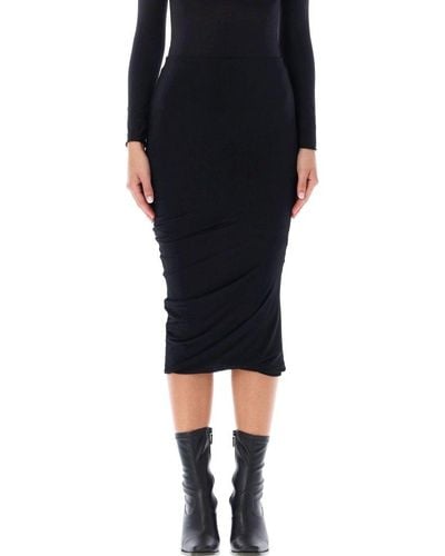 Isabel Marant High-rise Fitted Midi Skirt - Black