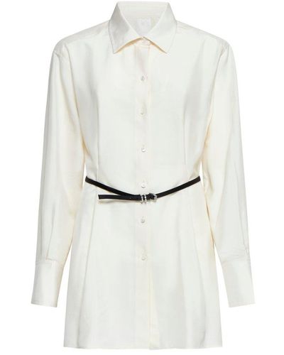 Givenchy Voyou Belted Shirt - White