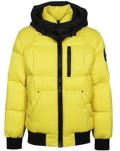Moose Knuckles Padded Bomber Jacket - Yellow