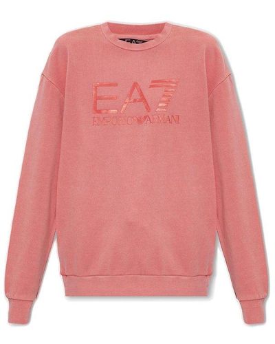 EA7 Sweatshirt With Logo - Pink