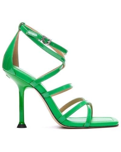 MICHAEL Michael Kors Imani Strappy Heeled Sandals - Green