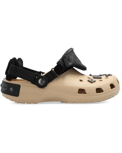 MCM X Crocs Belt Bag Detailed Sandals - Black