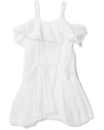 Isabel Marant Ruffle-detailed Dress - White