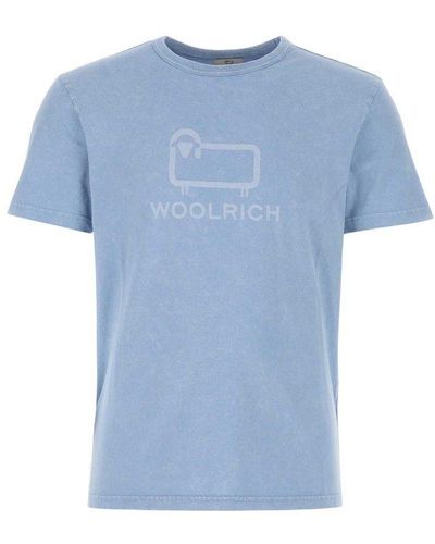 Woolrich Light-blue Cotton T-shirt