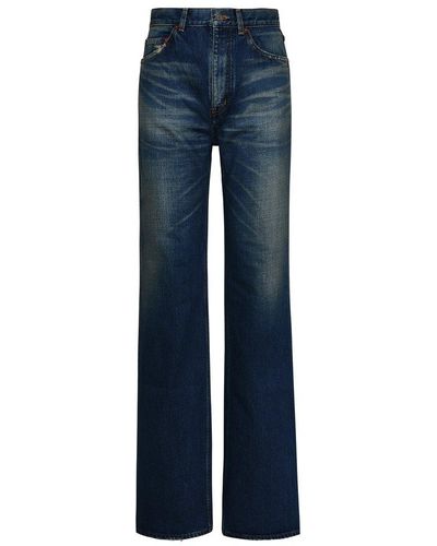 Saint Laurent Flared Jeans - Blue