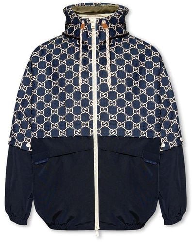 Gucci Hooded Jacket - Blue