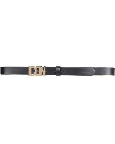 DSquared² Leather Belt - White
