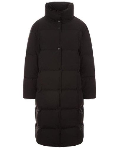 Stand Studio High-neck Quilted Oversize Padded Parka - Black