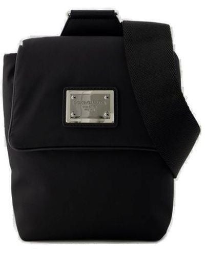 Dolce & Gabbana Logo Tag Mini Backpack - Black