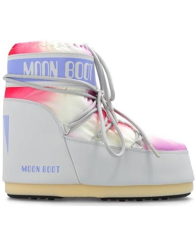 Moon Boot Icon Low Tie-dyed Lace-up Boots - Multicolor