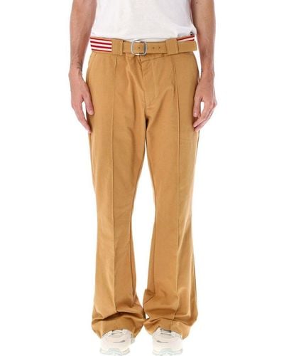 Adidas by Wales Bonner Belted Straight Leg Pants - Brown