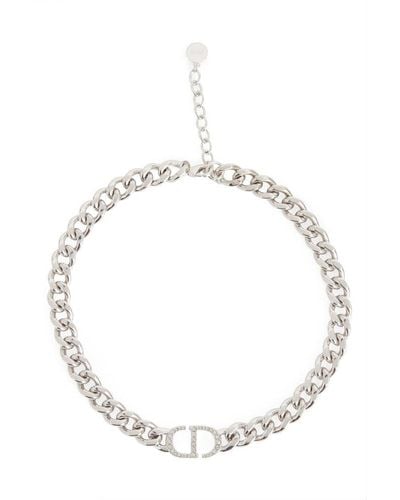 Dior Cd Signature Necklace - Metallic