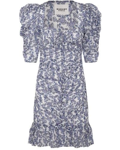 Isabel Marant Royal Blue Cotton Dress