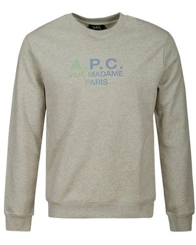 A.P.C. Capitol Sweatshirt in Brown for Men Lyst