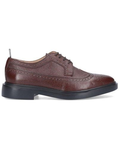 Thom Browne Scarpe Lace-up Derby Shoes - Brown