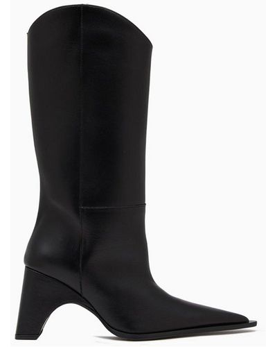 Coperni Cowboy Pointed Toe Boots - Black