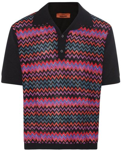 Missoni Multicolor Cotton Polo Shirt