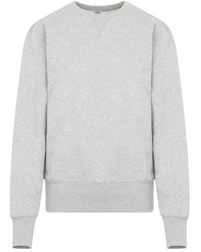 Totême Crew-neck Cotton Sweatshirt - Grey