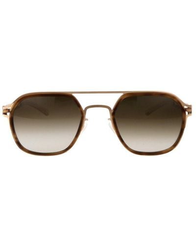 Mykita Leeland Irregular Frame Sunglasses - Brown