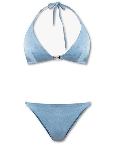 Fendi Blue Two-piece Swimsuit