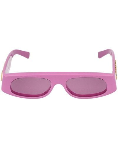 Gucci Rectangle Frame Sunglasses - Pink