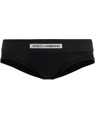 Dolce & Gabbana Logo Waist Briefs - Black