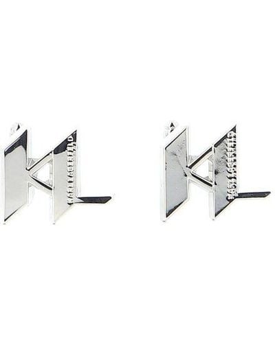Karl Lagerfeld K/monogram Cufflinks - Metallic