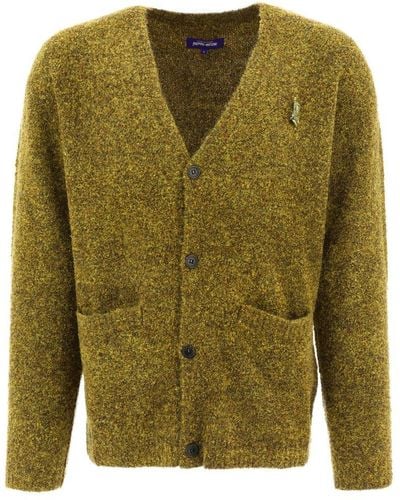 Fucking Awesome Buttoned Cardigan - Green