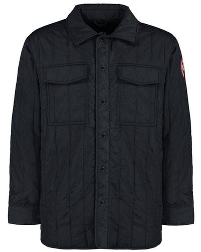 Canada Goose Carlyle Technical Fabric Overshirt - Black