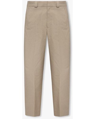 Fear Of God Pants With Logo - Natural