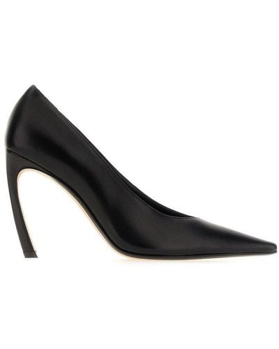 Lanvin Swing Pointed-toe Court Shoes - Black