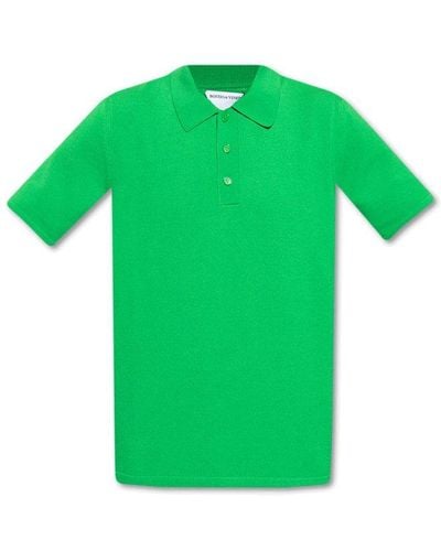 Bottega Veneta Wool Polo Shirt - Green