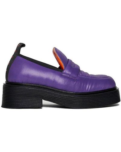 Marni Chunky Sole Loafers - Purple