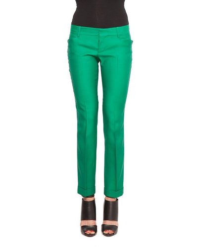 DSquared² Slim Fit Stretched Trousers - Green