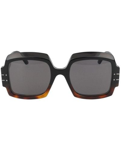 Dior Diorsignature S1u Square Frame Sunglasses - Black