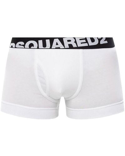 DSquared² Logo Boxers - White