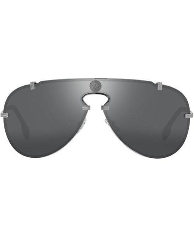 Versace Pilot Frame Sunglasses - Grey