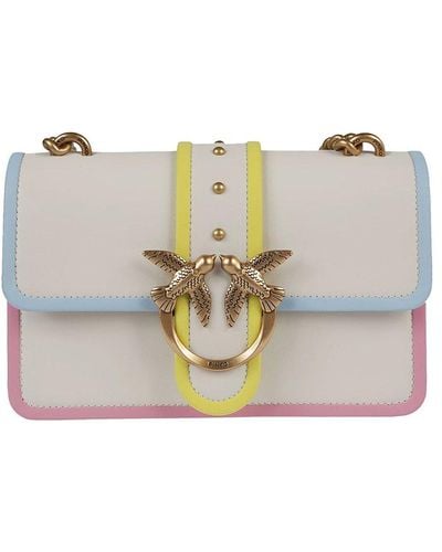 Pinko Love One Chain Linked Mini Shoulder Bag - Multicolor