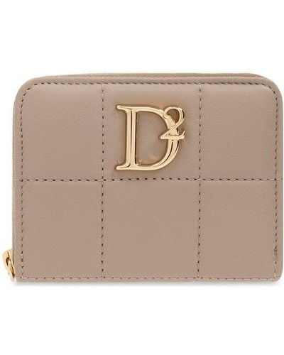DSquared² Quilted Wallet - Natural
