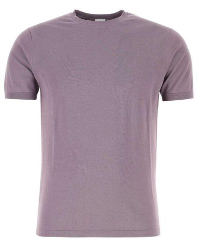 Aspesi Crewneck Short-sleeved T-shirt - Purple